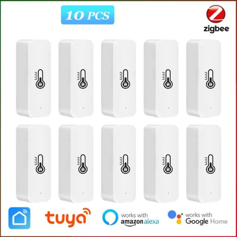 Tuya Yandex Alexa Wifi Zigbee Temperatuur En Vochtigheid Sensor Voice Control Smart Home Hygrometer Real Time Monitor Smart Life
