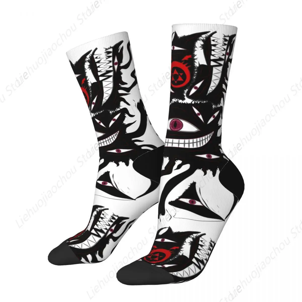 Happy Funny Male Men Socks Casual Pridefull Sock Polyester Fullmetal Alchemist Brotherhood Anime Elric Edward Sport Women Socks