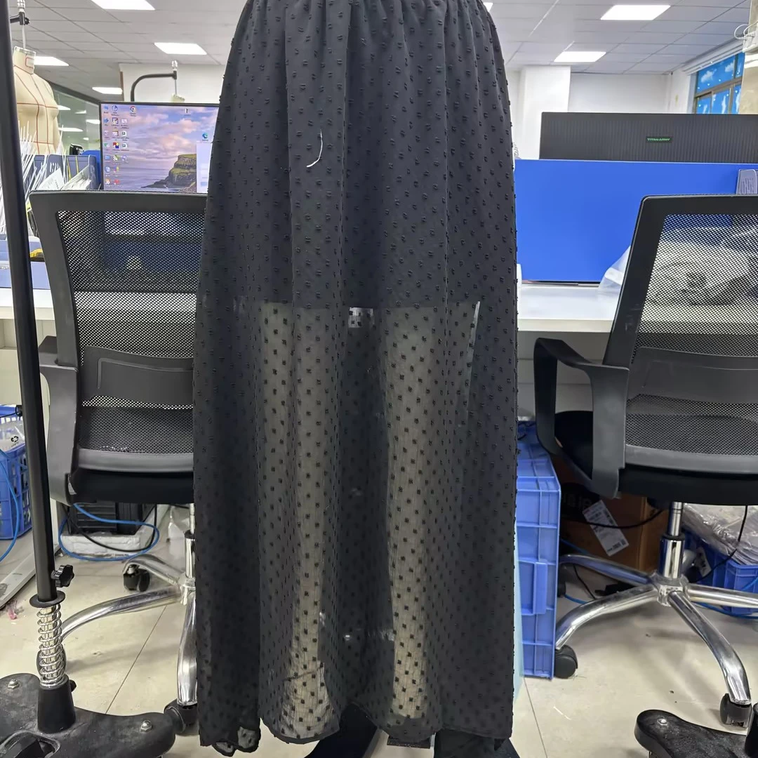 

Женская прозрачная юбка, черная длинная прозрачная юбка до щиколотки в горошек, элегантная юбка, дизайн, летняя весенняя одежда, юбка с высокой талией