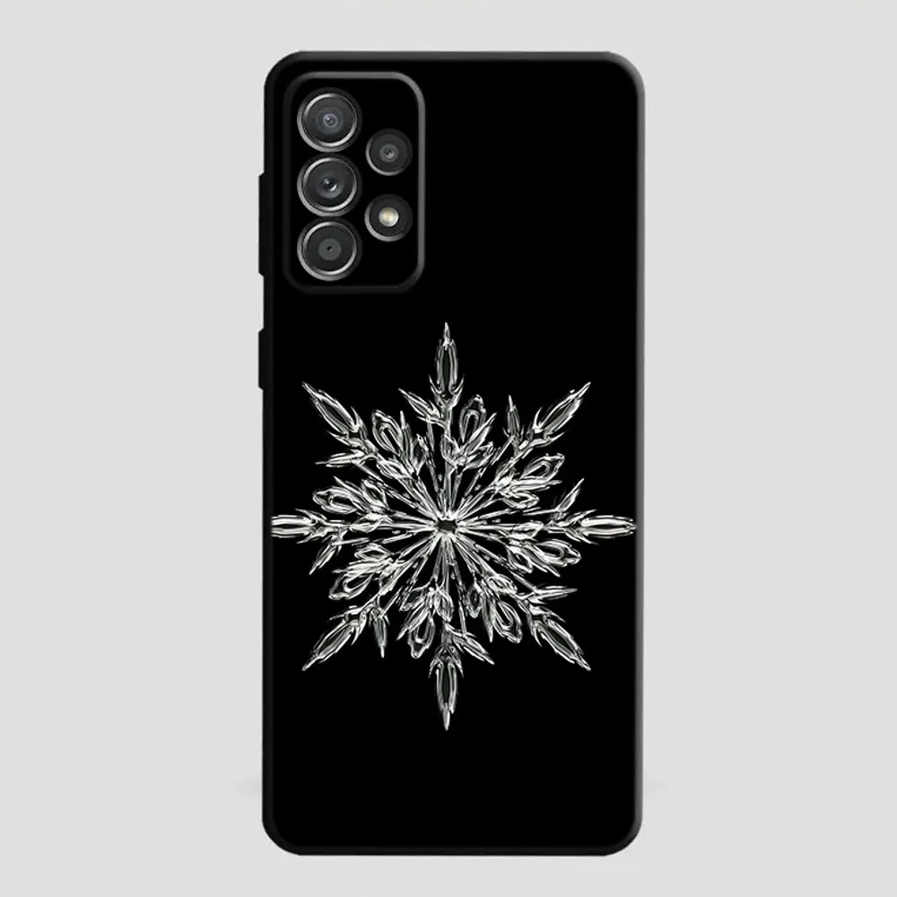 Christmas Snowflakes Phone Case For Samsung S21,S22 Ultra,S20,S30 plus,S22 plus,S23,S30 ultra 5G Silicone Cover