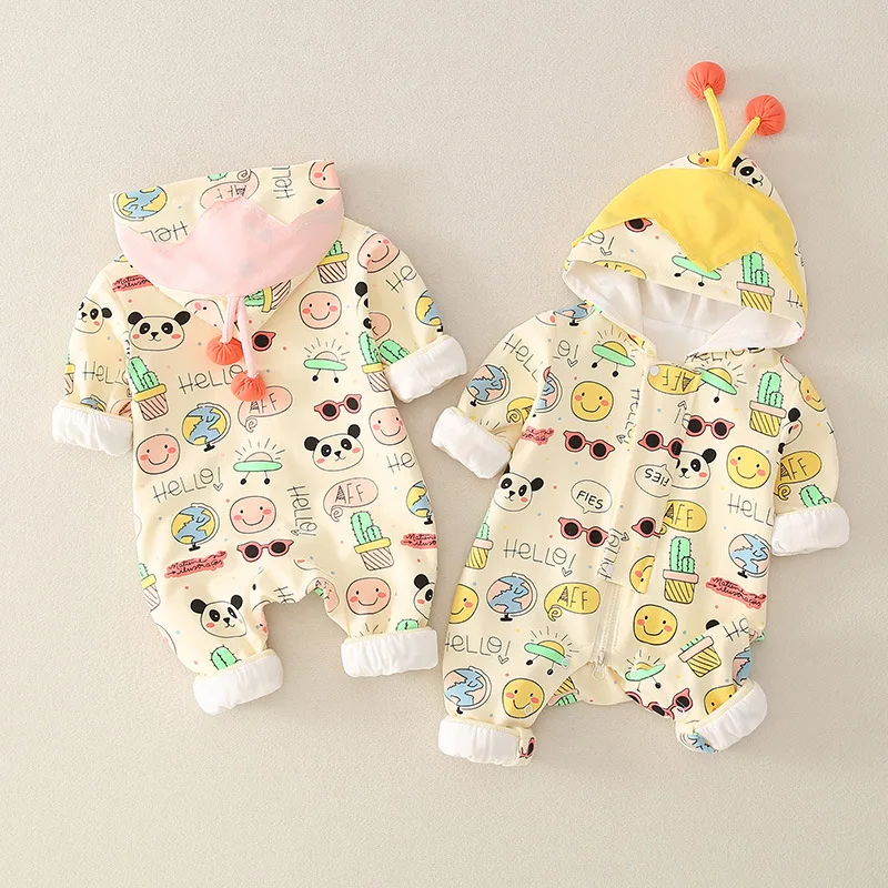 Baby Cotton Onesie Spring Clothing New Clothes Baby Crawling Clothes Newborn clothes Cute Cartoon Outing clothes