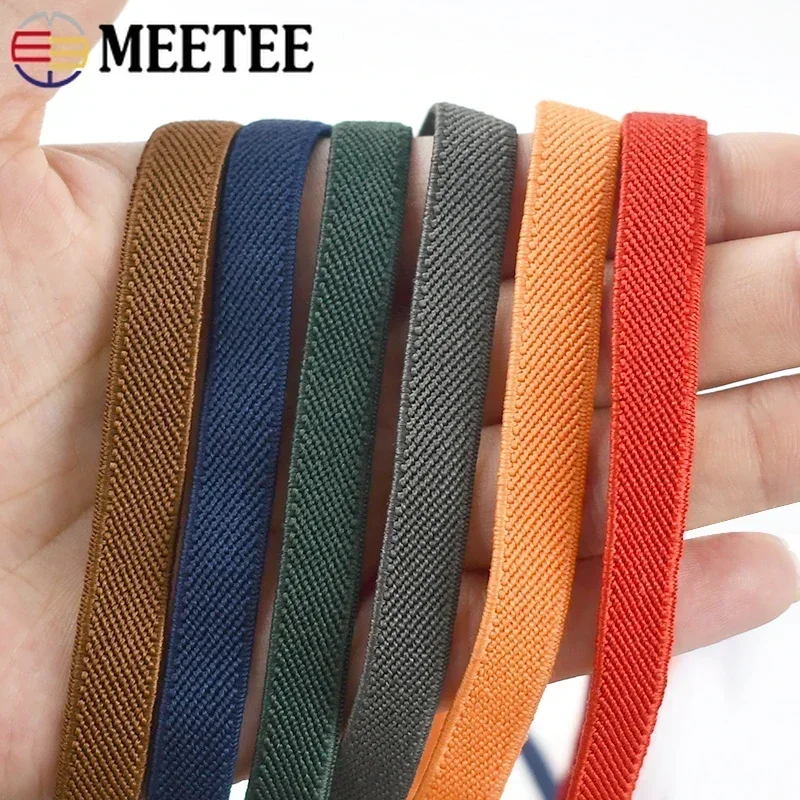 2/5M 10mm Sewing Elastic Band for Bra Soft Skin Underwear Rubber Bands Pants Skirts Webbing Ribbon Bias Binding Tapes