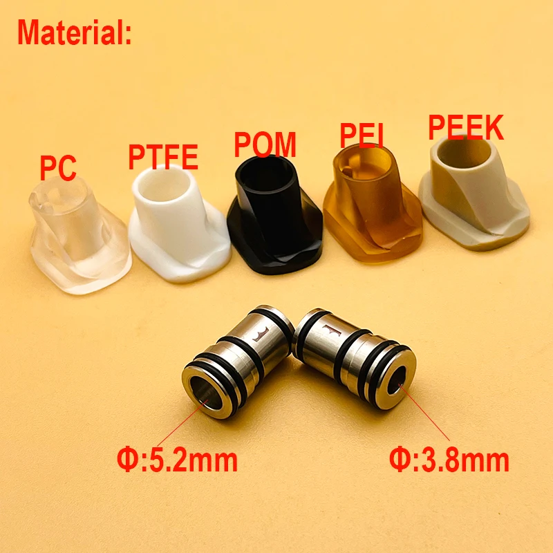 DSX Monarchy Cyber King Style 510 Drip Tip Set DL/MTL for SXK BB / Billet Box Mod Kit / Boro Mouthpiece Mod Vape Accessories