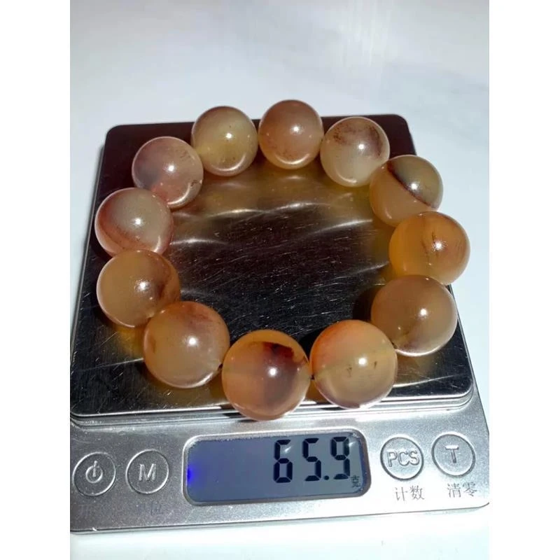 

Authentic natural with blood streaks, horn Buddhist beads bracelet for men and women, ethnic style prayer be