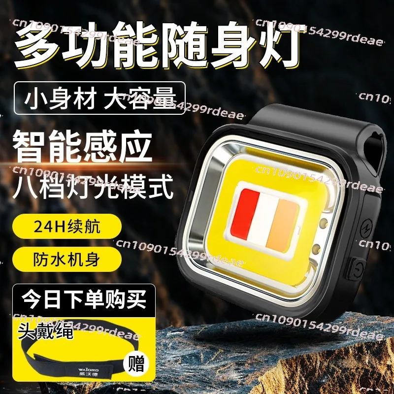 

Magnetic head light mini portable strong light super bright for outdoor head-mounted charging fishing light