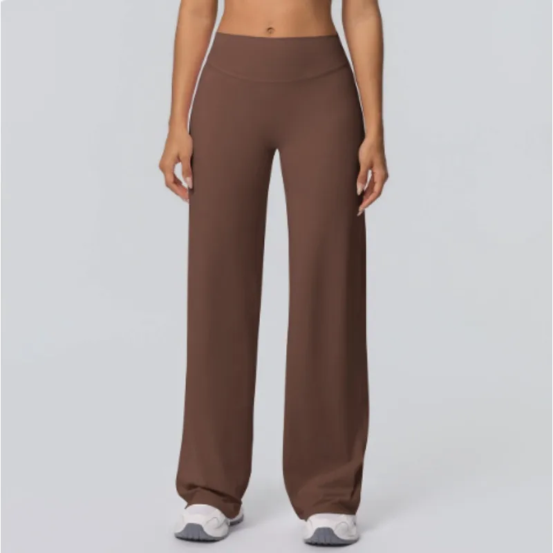 Yoga Flared Pants Women Sexy High Waist Wide Leg Pants Gym Fitness Bell Bottom Trousers Sports Flared Pants Latin Dance Trousers