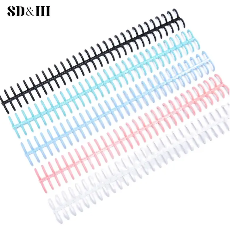 1PC  Plastic Loose Leaf Binders Ring Binding A4 A5 A6 A7 B5 papers For DIY Paper Notebook
