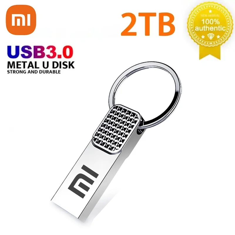 Xiaomi 1TB USB 3.0 Pen Drive 2TB Silver High Speed Transfer Metal SSD Pendrive Cle Portable U Disk Flash Drive Memoria USB Stick