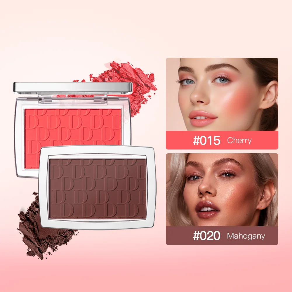 Embossed Blush Palette Matte Powder Blusher Velvet Eyeshadow Multifunctional Face Makeup Palette Female Cosmetics Cheeks Rouged