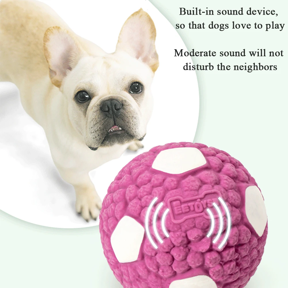 Pet Toy Ball Dog Throwing Toys Active Rolling Soccer Volleyball For Dogs Teeth Cleaning Toy Vocal Interactive Toys Pet Supplies