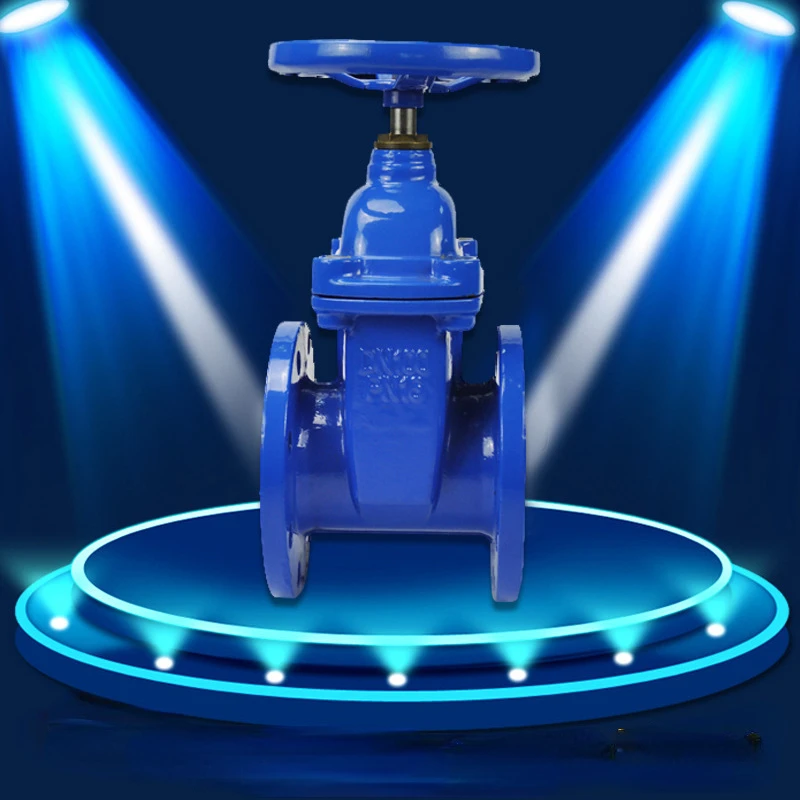 Emeco ductile iron flange rising stem soft seal gate valve