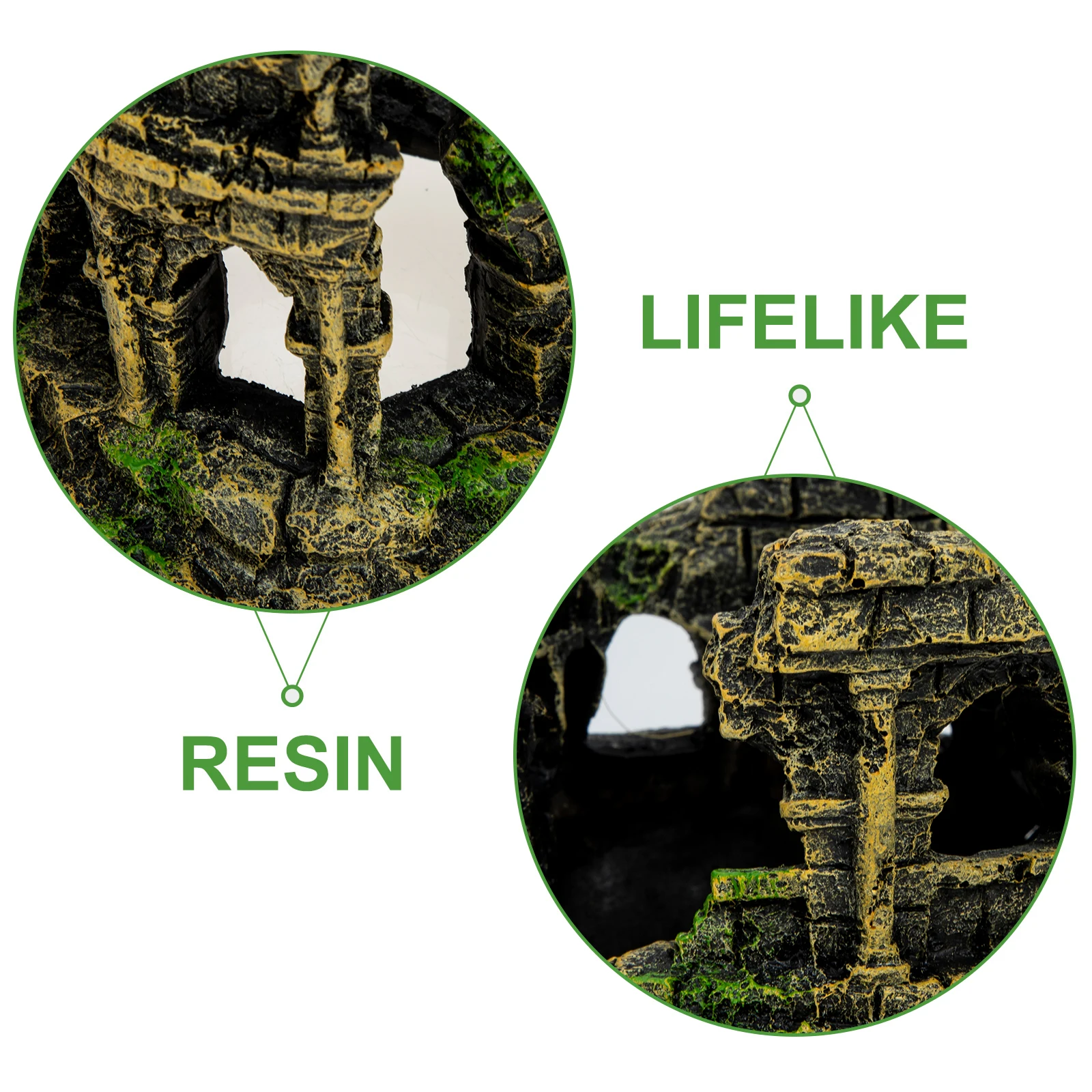 

Simulated Roman Colosseum Aquarium Decoration Resin Fish Tank Ornaments Vintage Landscape Pet Supplies Underwater Craft