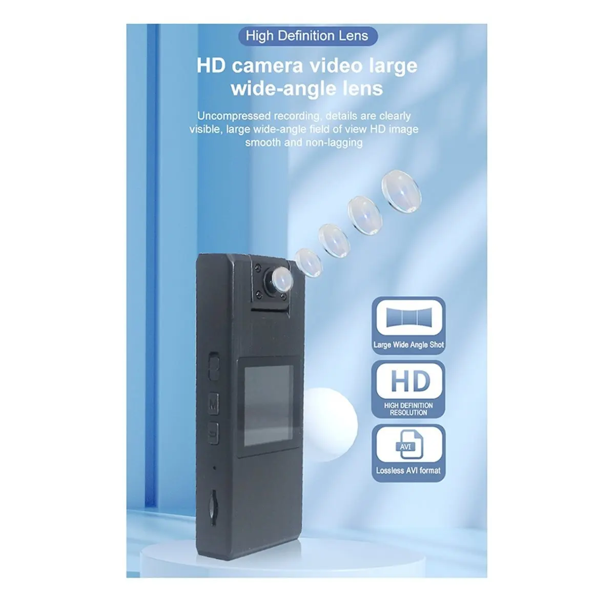 

4K Direct Recording Version with Screen Law Enforcement Recorder 4K Infrared Night Vision HD Scene Bicycle Recorder