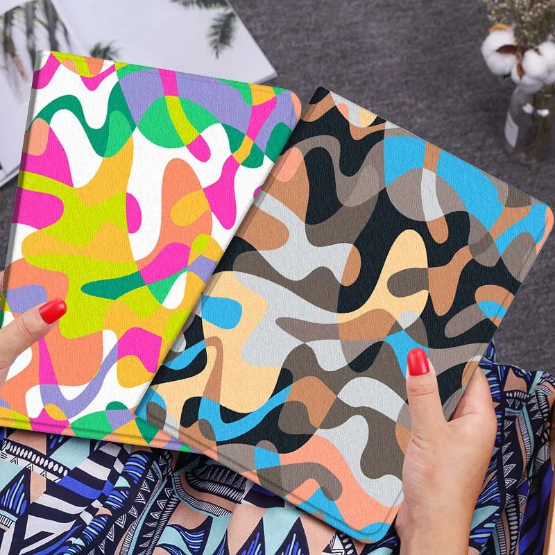 

Abstract Colorful Abstract Pattern Tablet Case For Lenovo Xiaoxin Legion Pad Tab Pro GT Y700 Gen4 2 11 P11 M10 K10 3rd Plus Gen