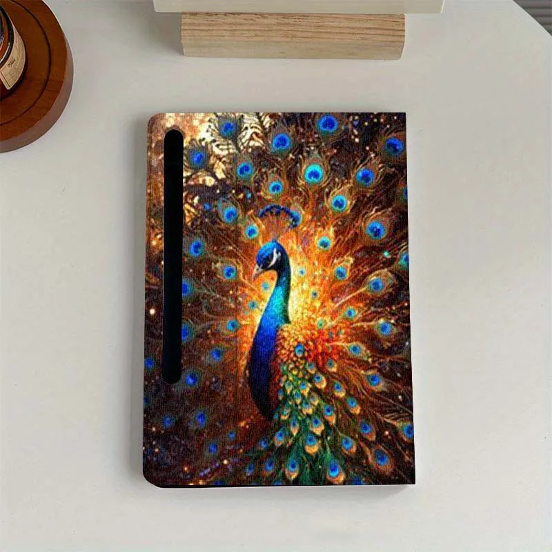 

Чехол для планшета Samsung Galaxy Tab S6 S7 S8 S9 S10 FE Plus Lite с изображением павлина и бабочки, красивый подарок, мягкий, гибкий, с поддержкой