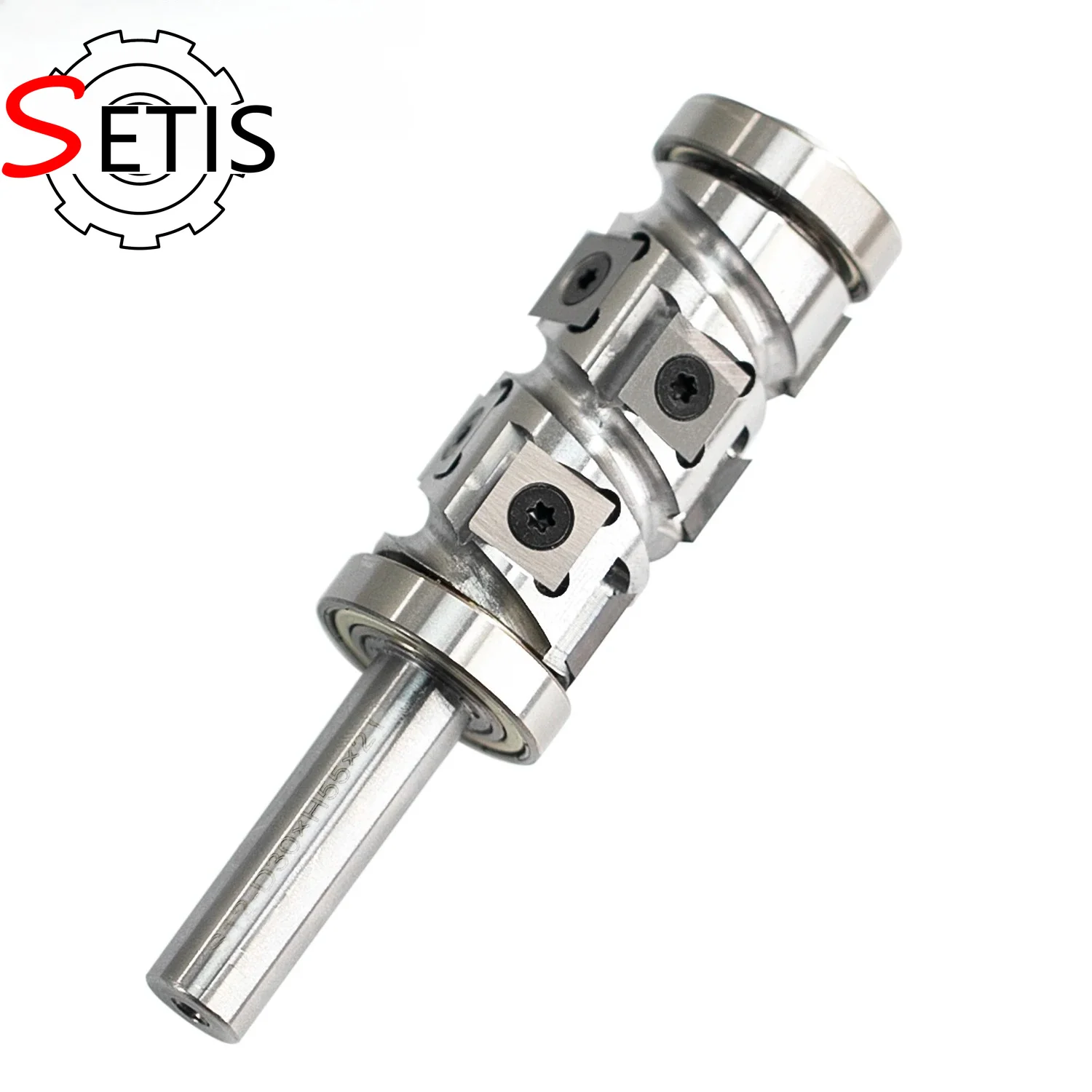 

SETIS Spiral Profile Trimming Router Bit (12/12.7mm Shank) – 55mm Cutting Length Carbide Blade