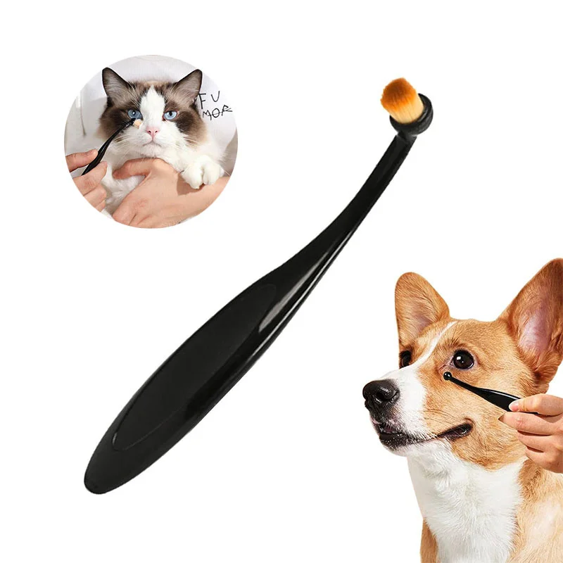 Pet Cleaning Soft Brush Pet External Tear Stain Removal Brush Dogs And Cats Eye Cleaning Dog And Cat Eye Powder Applicator Brush