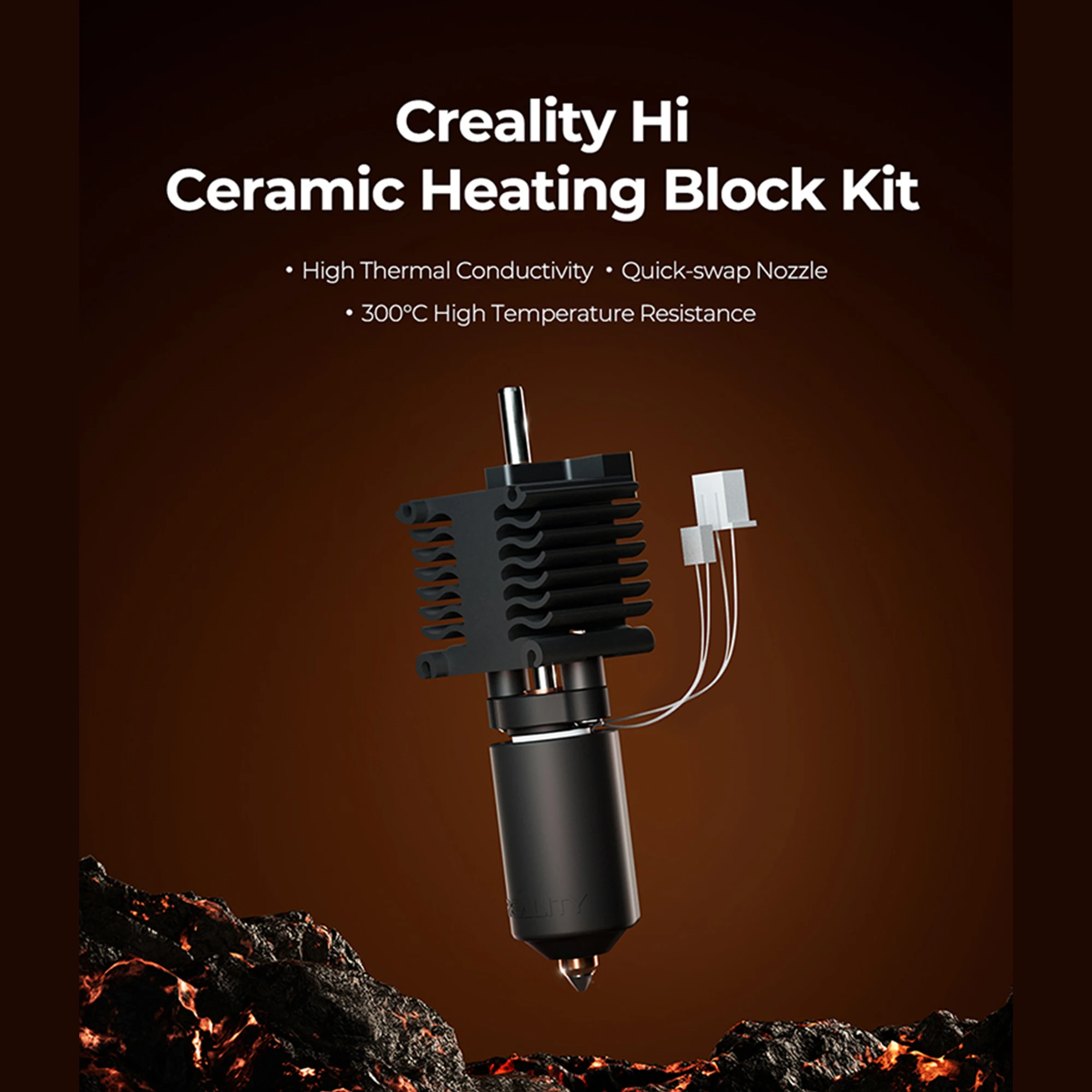 

Комплект керамических нагревательных блоков Creality Hi — 300 ℃ Высокая термостойкость, быстросменное сопло Hotend 0,4 мм для аксессуаров для 3д принтер