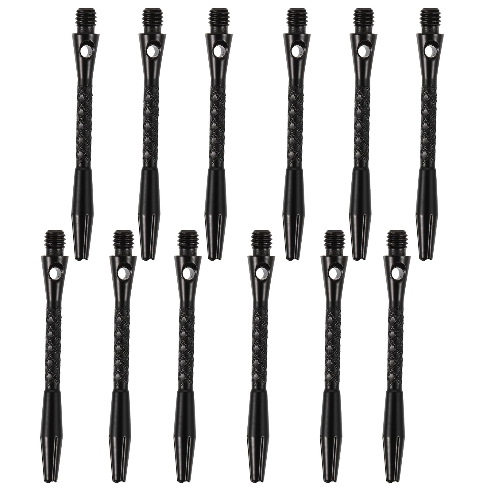 

12pcs Medium Aluminium Alloy Shaft Stems For Game Rod Professional Accessories Flight Fit Thread Stem Metal Replacement