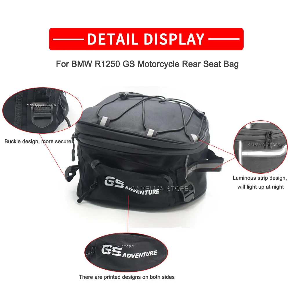 For bmw R 1200 GS BMW GS Series Universal Motorcycle Rear Seat Bag Large Capacity Waterproof Bag Travel Bag