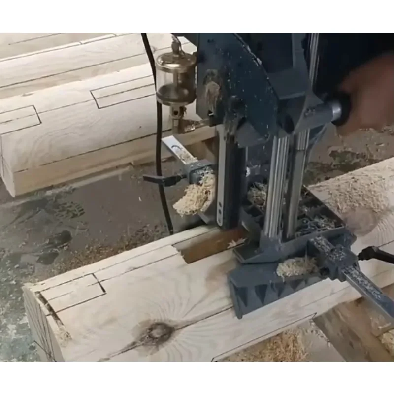27CM Portable Vertical Wood Boring Machine Used/New Condition Square Hole Mortise Brushless Motor Features Chain Saw Wood Boring