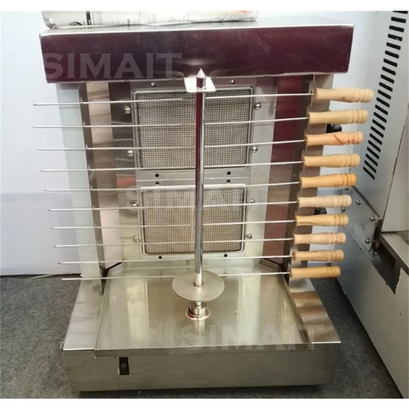 GB-25A Two-head Gas Grill, Turkish Grill, Automatic Rotating Brazilian Grill Machine