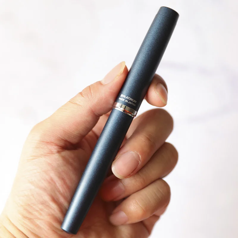 

2025 Japan-PLATINUM PNS-5000 Fountain Pen Iridium Stainless Steel F 0.5mm Nib Pointed Frosted Metal Office Calligraphy Pen Gift