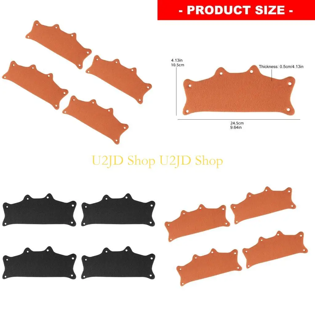 

U2JD Double Color Helmet Cushions Pack Of 4 Reduce Frictions For Long Hour Working