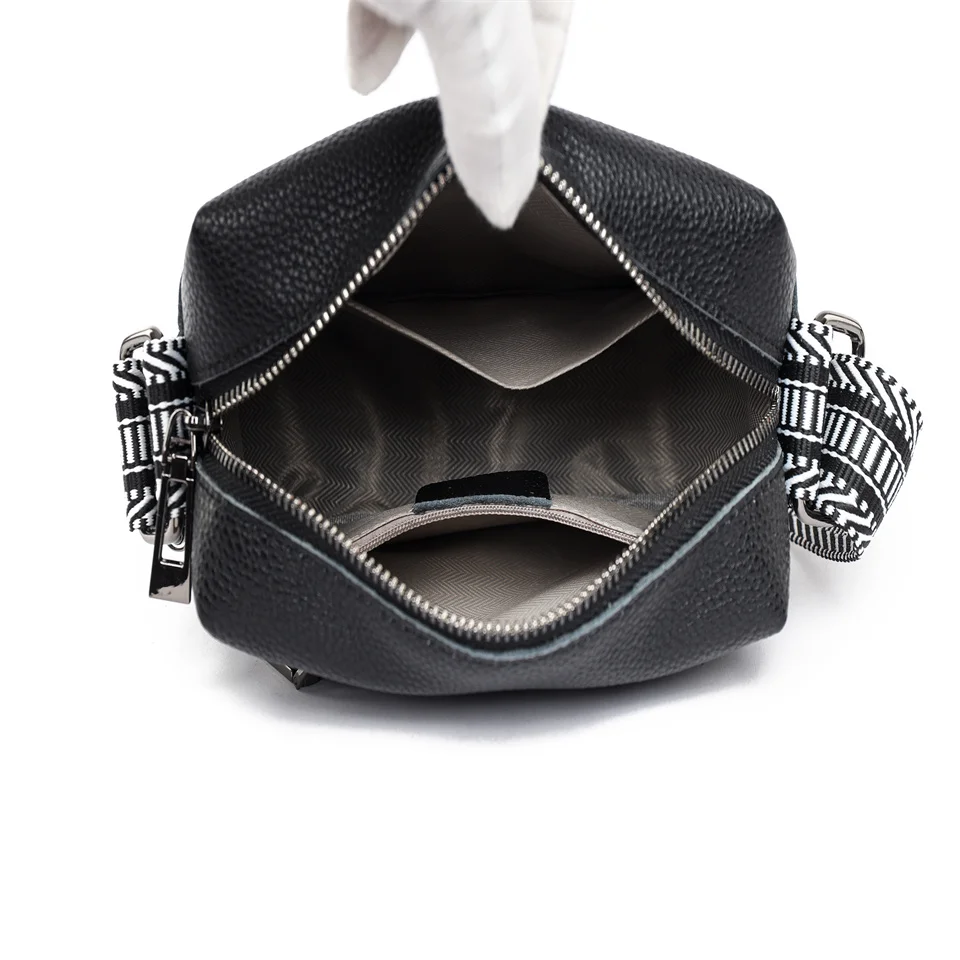 Waterproof Cow Leather Women Crossbody Bag Fashion Female Messenger Bag Shoulder Bags Designer  Luxury Handbags For Women