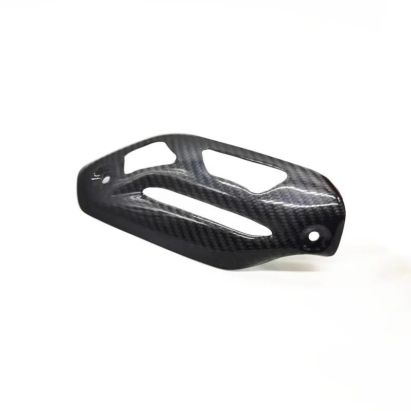 For Benelli Trk 502x 502 Real Carbon Fiber Exhaust Pipe Protection Insulation Cover Motorcycle Parts