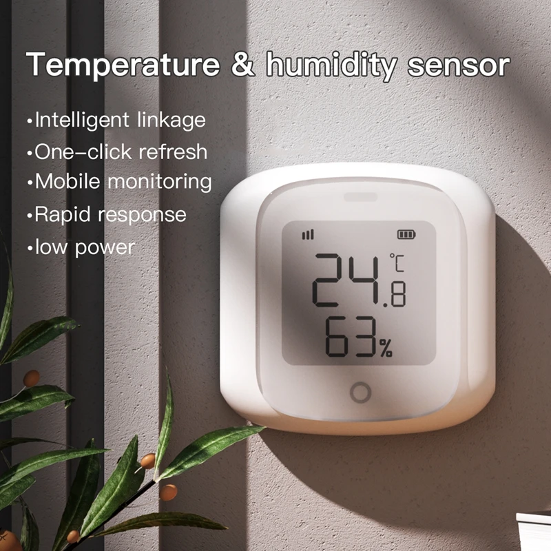 RSH Room Mini Indoor Thermometer LCD Digital Temperature Room Hygrometer Gauge Sensor Humidity Meter Thermometer For Home Tool