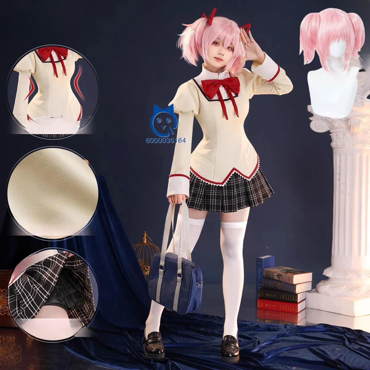 

In Stock Kaname Madoka Akemi Homura Tomoe Mami Cosplay Costume School Uniform Anime Halloween Christmas Carnival Outfits