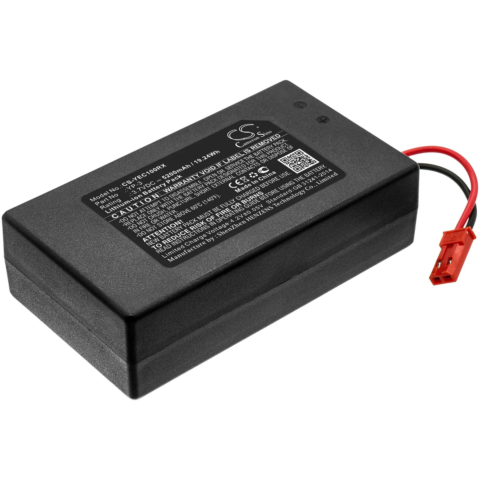 Remote Controller Battery For YUNEEC YP-3 Blade ST10 Chroma Ground Station Q500 Capacity 5200mAh / 19.24Wh Color Black  3.70V