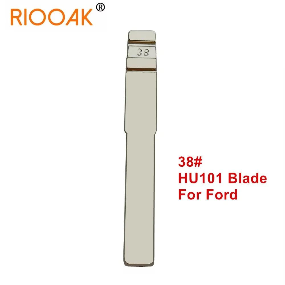 

10 шт. 38 # HU101 Необрезанный металлический ключ для Ford Focus для KD Keydiy Xhorse VVDI Пульты Универсальный No 38 Заготовки для дистанционного ключа автомобиля