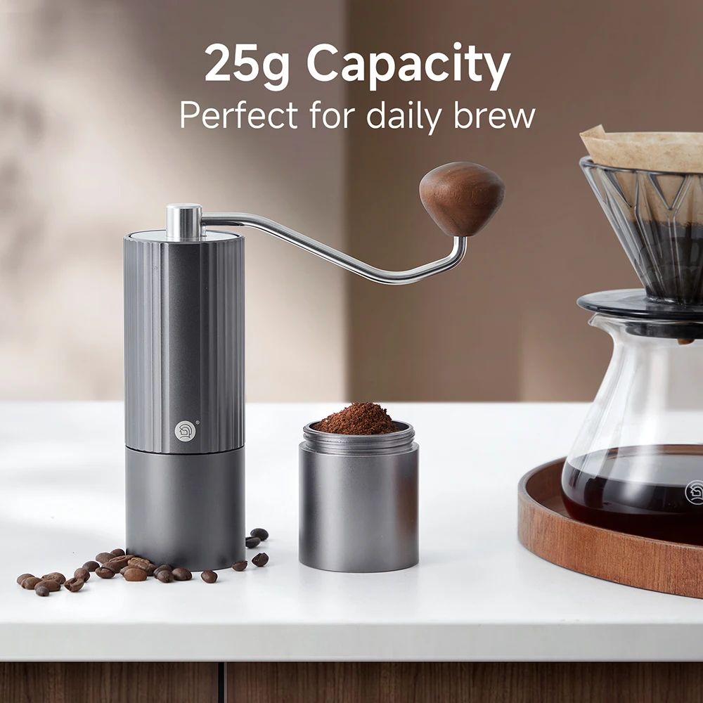 zeroHero Z3 Hand Grinder Manual Coffee Grinder HG6-38 Burr 12 Clicks Adjustable Espresso Pour Over French Press Travel & Camping
