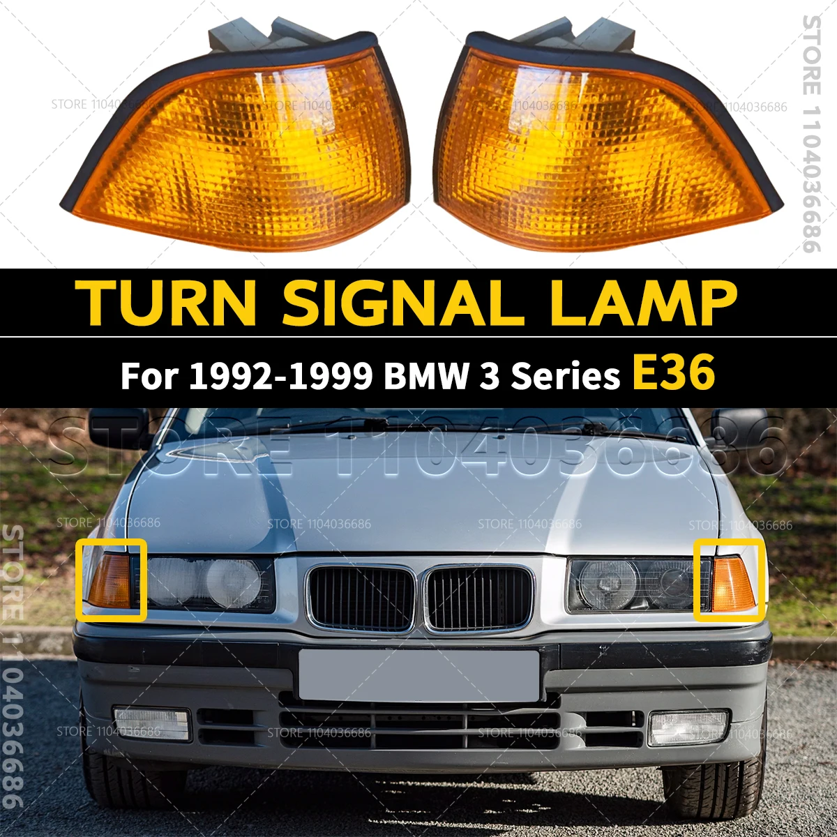 

Для 1992-1999 2-дверный BMW 316i 318i 320i 323i 325i 328i M3 (E36) указатель поворота 82199403093 82199403094 63138353281 63138353282