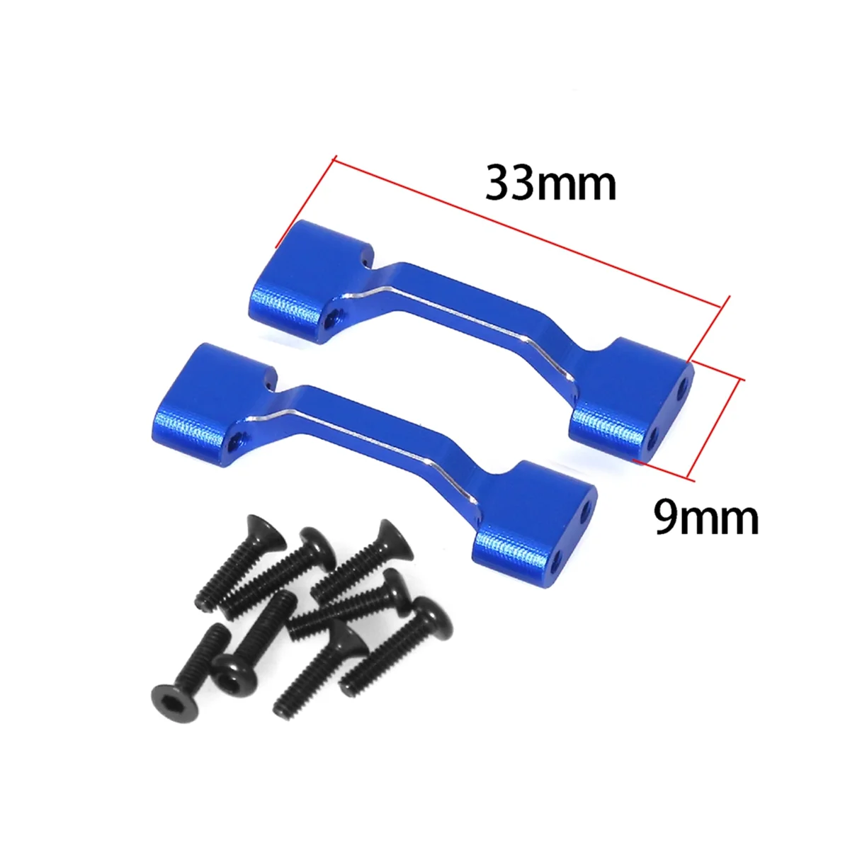 Kit de trilho para painel lateral de atualização de carro RC para LOSI 1/18 Mini LMT 4X4 escovado Monster Truck RC Car Upgrade Parts Azul