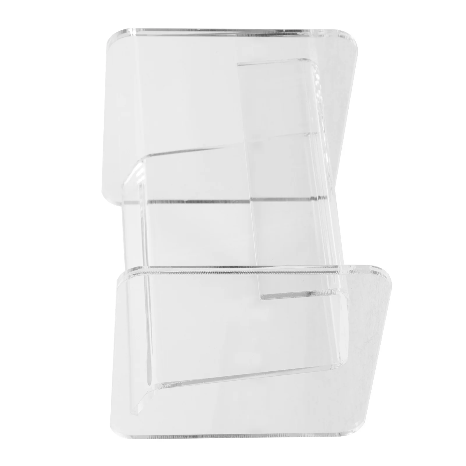 Tarjetero de visita acrílico transparente, soporte para Tarjeta De Nombre, organizador de escritorio, estante de exhibición para uso en exposición en el hogar y la Oficina