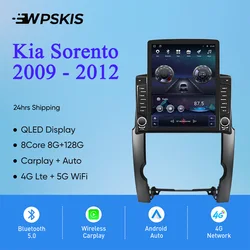2Din Android 14 128G Car Radio Stereo Video Multimedia Player For Kia Sorento 2009 2010 2011 2012 GPS Navigation DVD Head Unit