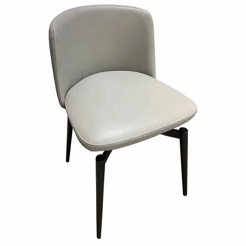 Italian minimalist ballet dining chair household rotatable modern simple dining table leather Nordic fabric