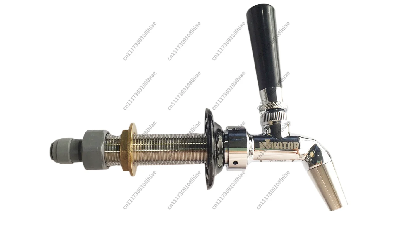 KegLand Nukatap 100mm Long Shank Suits Beer Tap Brewing Faucet 304 Stainless (Duotight  8mm (5/16) X 5/8Inch Female)