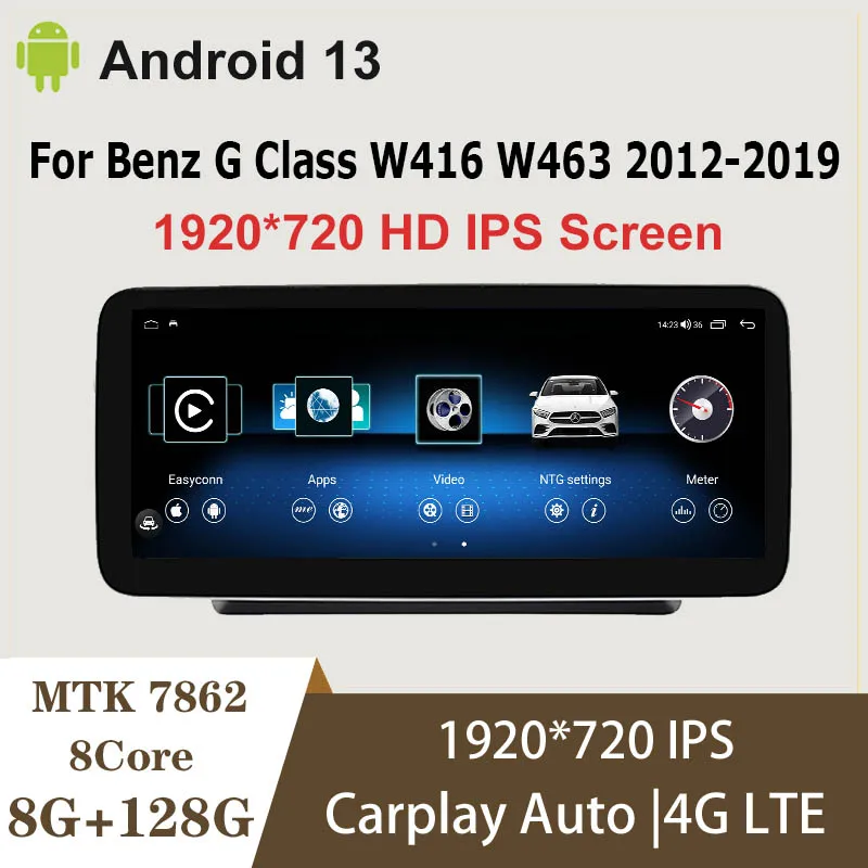 

Android13 Car Radio Multimedia Player For Mercedes Benz G Class G500 W461 W463 Carplay Auto Intelligent System GPS Navigation 4G