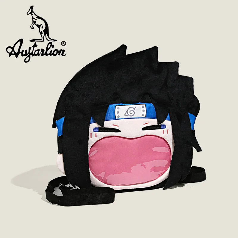 Ninja Wind Uchiba Sasuke Borsa per il dolore Big Mouth attorno allo zaino portaoggetti per bambole