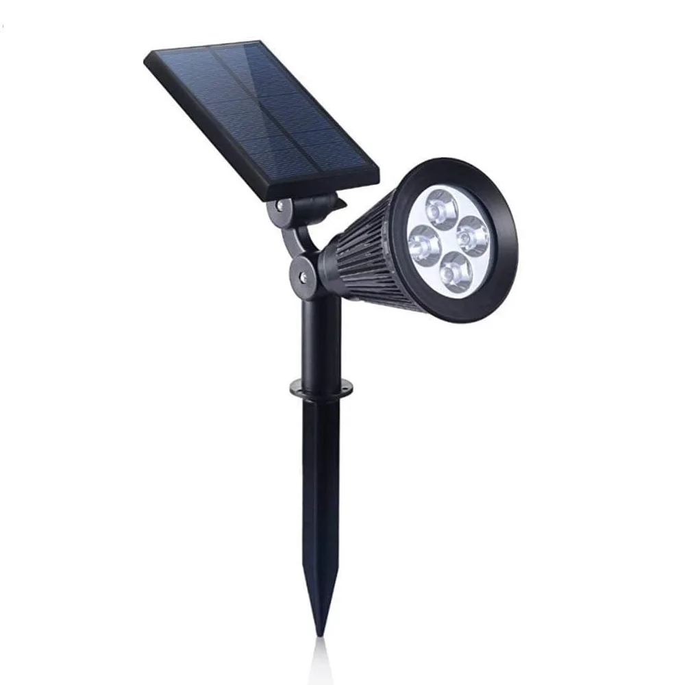 

Outdoor solar spotlight, 180 ° adjustable automatic switch light, garden swimming pool landscape and courtyard safety wall light