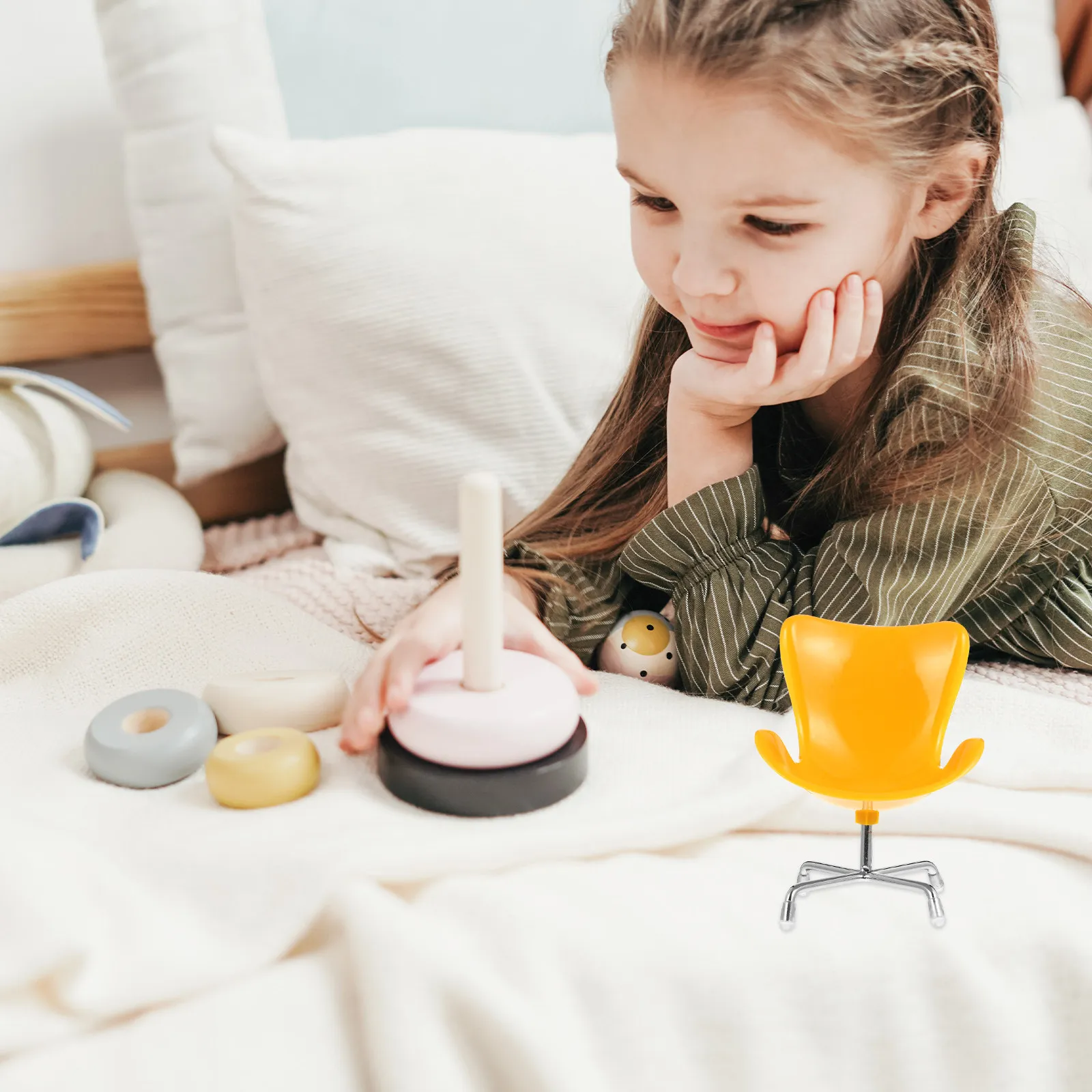 

Миниатюрное кресло-яйцо: простой дизайн, романтический декор для мини-дома, детское пластиковое кресло, аксессуар для микросцен, украшение для миниатюрных интерьеров