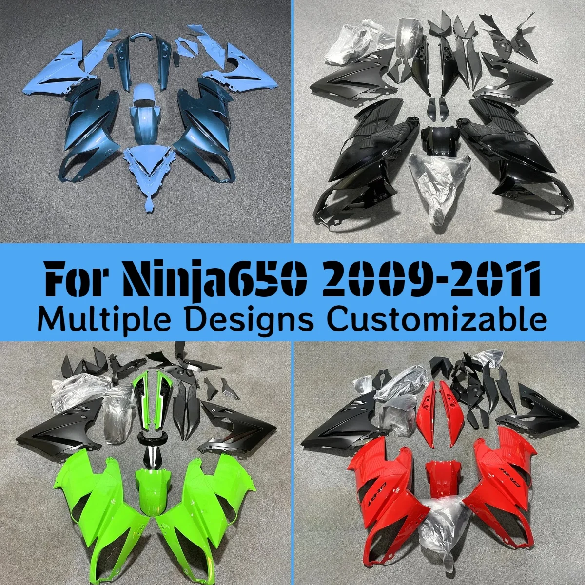 

Body Works Cover Fairings Ninja650R 2009 2010 2011 Motorcycle Fairing Kit Fit for Kawasaki Ninja 650R 09 10 11