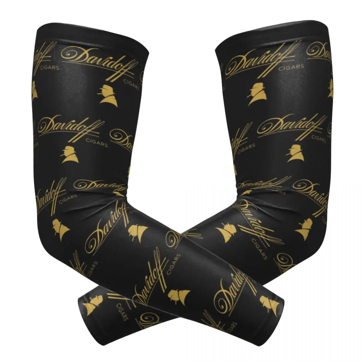 

Сигары Davidoff, черные нарукавники, защита от солнца и ультрафиолета, летние велосипедные татуировки, рукава
