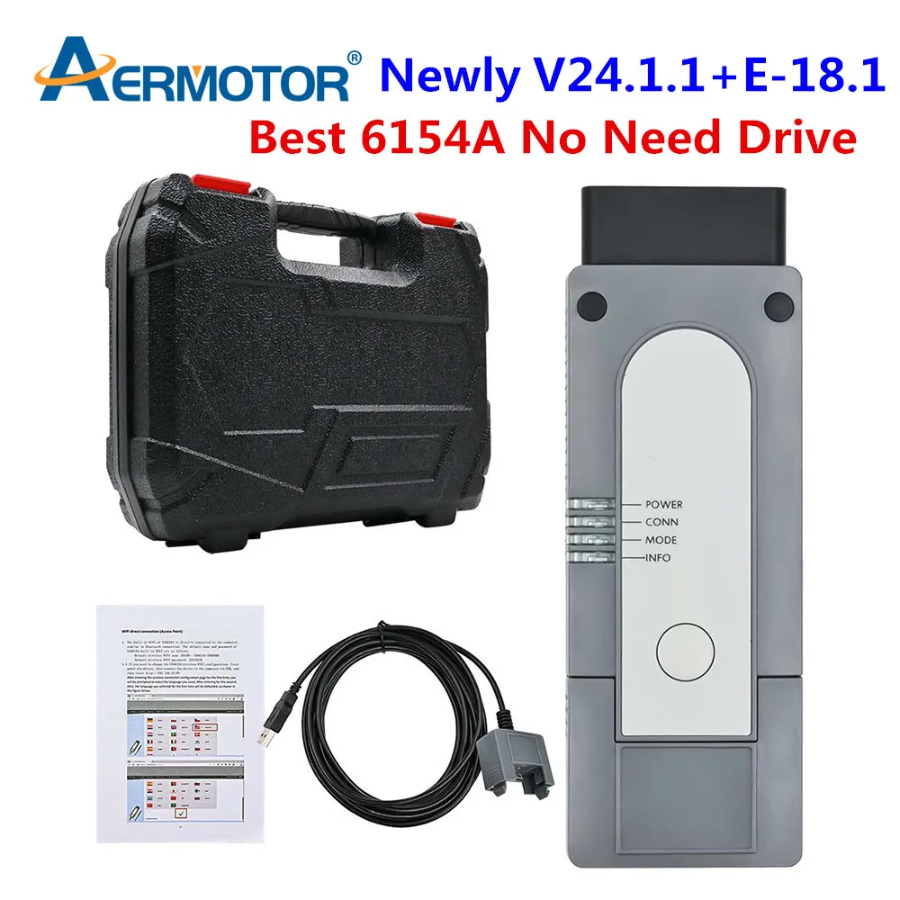 Newly 24.1.1 For Best 6154A ForVW ForAudi ForSkoda E-18.1.0 Professional Auto Diagnostic Tool No Need Drive Better Than 5054A