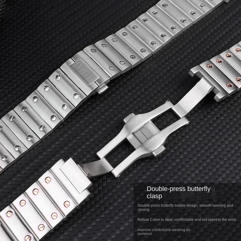 21mm quick release bracelet for Santos 39.8mm watch WHSA0007 WSSA0009 Whsa0010 Cartier Santoz stainless steel strap band chain