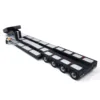 RC 4Axle 트레일러 금속 확장 가능한 세미 트레일러 후면 조명 LED 장난감 1/14 스케일 원격 제어 트랙터 트럭 자동차 트레일러 모델 6